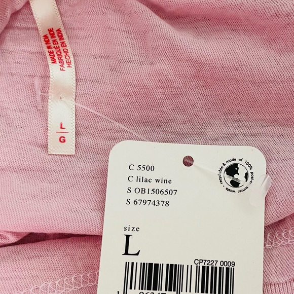 Free People Fall in Love Tee Top Blush Pink Size Large - Picture 7 of 8